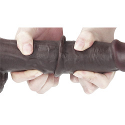 LoveToy SlidingSkin Gode Sliding Skin 18 x 4.5cm Marron